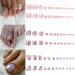 Press on Toenails 3 Pack (72 PCS) Square Short Full Cover Fake Toenails French Leopard Glitter Pink Purple Toe Nails Fake Nails with Glue Sticker and Nails File False Gel Toes Nails Tips Sets for women Teens Girls 007.Fr...