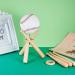 Wooden Baseball Stand Display Holder with Mini Bats and Circles - Ideal for Players and Fans - Buy Online on SooperMarket.com