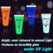 UV Face and Body Paint Glow Set - 8 Fluorescent Colors for Halloween Art Party Fancy Makeup - Buy Online on SooperMarket.com