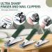 Bleswin 4-Piece Stainless Steel Nail Clipper Set | Dark Green Toenail & Fingernail Care for Men & Women - International Shipping Available - Buy Online on SooperMarket.com