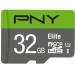 PNY 32GB Elite Class 10 U1 microSDHC Flash Memory Card - 100MB/s read, Class 10, U1, Full HD, UHS-I, micro SD 32GB FLASH CARD