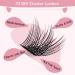 Lash Clusters 72 Pcs Individual Cluster Lashes DIY Lash Extension 8-16mm Eyelash Clusters Volume Wispy Lashes Super Thin Band Reusable Soft & Comfortable 8-16 mix Volume - Buy Online on SooperMarket.com