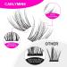 Caelymine D Curl Lash Extension Clusters - 72pcs Natural Look 10-16mm MIX (HD17) - Buy Online on SooperMarket.com