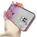 Tivenfezk nadoli glitter diamond case for xiaomi redmi note 9s sparkle flower butterfly cell phone case soft slope cover frame glossy silicone rhino etui protective cover xiaomi redmi grade 9s purple