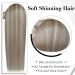 Laavoo Clip-In Real Hair Extensions | Blonde Highlights Ash Blonde 45cm - 105g - 7pcs #18/613 - Buy Online on SooperMarket.com