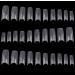 TRIXES French Clear Acrylic Nail Tips - 500 x Nail Extensions in Coffin and Square Shape for DIY Manicure and Gel Vanish - Transparent - Buy Online on SooperMarket.com