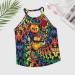 Women's Summer Tank Top - Sleeveless Casual Vest with Funny Patterns, Colorful Design - X-Large - Buy Online on SooperMarket.com