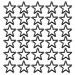 EXCEART 100 Pcs Five Claw Nail Leather Rivets Star Rivets for Leather Diy Cloth Material Degreasing Jacket Blackx2pcs 1.2X1.2CMx2pcs