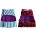 Hamster Harness and Traction Rope 2 Pieces Small Pet Harness with Bowknot Decor Small Animal Outdoor Walking Traction Rope Vest for Ferret Guinea Pig Iguana Rabbit Red Grid + Blue Stripes(XS) - Buy Online on SooperMarket.com