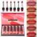 Hudhowk's 6-Part Sexy Lipstick Set | Long-Lasting Matte Velvet | Waterproof & Moisturizing | Non-Stick Lipsticks for All-Day Wear - Buy Online on SooperMarket.com
