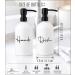 Alora Hand Soap Dispenser and Liquid Dish Soap Dispenser for Kitchen Sink - Set of 2 - Black Metal Pumps - Reusable Plastic Bottle with Easy to Read Lettering - Countertop Replacement Refill Set of 2 (16 Ounce) White - Buy Online on SooperMarket.com