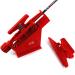 Adjustable Fletching Jig Straight and Helix Tool with Clamp for DIY Archery Arrows Red