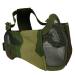 Aoutacc Foldable Airsoft Mask Half Face Masks with Ear Protection for War Games Hunting Paintball WL