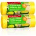 Profissimo Drawstring Bin Liners - Fresh Citrus Scent 30 Liters 40 Pieces - 2 Pack for Home Office & Bathroom - Buy Online on SooperMarket.com