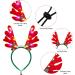 Pedgot 3 Pieces Light up Pet Christmas Headbands LED Pet Xmas Reindeer Antler Headbands for Christmas Holiday Supplies Accessory - Buy Online on SooperMarket.com