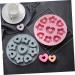 Zerodeko 2pcs Donut Mold Silicone Molds Heart Decor Heart Cake Pan Heart Pudding Mold De para Gelatinas Biscuits Mold Biscuits Mould Fondant Mold Fudge Food Supplement Box Silica Gel Baby 20.5X20.5X2CM - Buy Online on SooperMarket.com