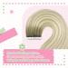 Shop Youngsee Real Hair Extensions - Tape Ombre Ash Blond to Platinum Blonde | 45cm 20pcs 50g #18/60 - Premium Quality Tape-In Hair Extensions - Buy Online on SooperMarket.com