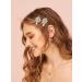 Large Sparkle Rhinestone Flower Hair Clip - Non-Slip Gold Hairpin for Women and Girls - Buy Online on SooperMarket.com