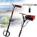 Window Cleaning Pole Water Fed Telescopic Brush Extendable Cleaner Conservatory Roof Angle Adjustable Band Scraper Window Cleaning Photovoltaic Panel Cleaning Brushing 5.4M/18FT 35cm Brush Head 8M/27FT
