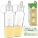haakaa Colostrum Collector Set Colostrum Syringes for Liquid Breastmilk Collector Milk Saver for Breastfeeding Ready-to-Use Reusable & Leakproof BPA Free (20ml 2 pk) 20ml*2