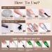 MIZHSE Clear Spider Gel + 6 Colors Chrome Nail Powder Set for Metallic Mirror Effect Nail Art - DIY Manicure Kit - Buy Online on SooperMarket.com