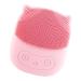 Geteawily Facial Scrubber | Penguin Shape Vibrating Face Scrub Brush - Rechargeable Wash Brush for Deep Cleaning Skin Waterproof Skin Care Face Brushes Pink