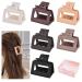12 Pcs Rectangle Hair Clips Set for Women and Girls - Includes 6 Large Claw Clips for Thick Hair and 6 Small Claw Clips for Thin Hair - Buy Online on SooperMarket.com