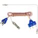 Set of 2 Body Cords for Fencing Sport - 2-pin Body Cords for Sabre and Foil Fencing - Includes Head-Wire - Buy Online on SooperMarket.com
