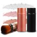 Vtrem 34 Colors Kabuki Foundation Brush Retractable Red Black Travel Makeup Brush Set - Buy Online on SooperMarket.com