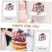Warmhm 10 Sets Cake Insert Decor Party Supplies Graduation Cake Toppers Graduation Cupcake Topper Cake Picks Grad Cupcake Toppers European and American Plug-in Red Paper Redx2pcs 16.00X13.00X0.10CMx2pcs - Buy Online on SooperMarket.com