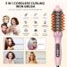 Thermal Brush 1.5 in Volumizing Brush Curling Iron Heated Curling Brush Ceramic Tourmaline Ionic Curling Comb Dual Voltage Travel Curling Iron with Brush LCD Display 10 Temperatures Heated Round Brush Pink - Buy Online on SooperMarket.com