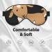 SSIMOO Brown Goat Soft Sleep Eye Mask - Breathable Eye Patch for Women | Ideal for Travel & Relaxation - Buy Online on SooperMarket.com