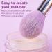 BEAKEY Travel Silicone Makeup Brush Bag 12 Pcs Set | Premium Synthetic Foundation & Eyeshadow Brushes | Portable Organizer Holder in Purple & Pink - Buy Online on SooperMarket.com