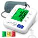Blood Pressure Monitor PANACARE Automatic Upper Arm Machine Accurate Adjustable Digital BP Cuff Kit 3.4'' Tri-Color Backlit Display Audio Reading Heart Rate Indicator 8.7-16.5'' Blood Pressure Cuff