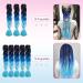Tess Braids Extensions Blue 60 cm | Jumbo KanCalon Hair for Box Braids | 100g #48 Ombre - Premium Quality Hair Extensions - Buy Online on SooperMarket.com