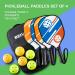 Beives 7-ply Basswood Wooden Pickleball Paddles Set with 6 Balls and Carry Bag - Ideal Pickleball Equipment for Beginners to Intermediate Players - Buy Online on SooperMarket.com