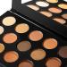 eco favor Nude Gold Eyeshadow Palette - 15 Shades Matte Shimmer Metallic | Long Lasting Waterproof Eye Shadow Pallet - Travel Size Makeup - Buy Online on SooperMarket.com
