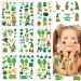 St. Patrick's Day Tattoo Sticker 150 Pcs Body Temporary Art Painting Shamrock Irish Flag Clover Gold Coin Decorations Design for Saint Patrick's Day Party Parade Favors (9 sheet)