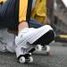 Silver Roller Skates for Women and Men | Outdoor Parkour Shoes with Retractable Wheels | Adults/Kids Quad Roller Skates | Size 8.5 US - Buy Online on SooperMarket.com