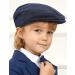 Mint Green Baby Flat Cap | Vintage Drivers Hat with Lining | Breathable & Soft | 0-8 Years | Sapphire Blue - Buy Online on SooperMarket.com
