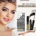 B&Q Eyelash Extension Kit B05 - 72Pcs Individual Lashes DIY Cluster Lash Kit with Tweezers and Bond/Remover - D-8-16 MIX - Buy Online on SooperMarket.com
