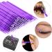 Surplex 400pcs Micro Applicator Brushes - Purple | Ideal for Makeup, Nail Art, and Painting - Buy Online on SooperMarket.com
