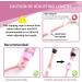 Adjustable Imoebel Jumping Rope - Cotton Speed Rope with Ball Bearings for Adults & Kids | Anti-Slip Ergonomic Handles for Fitness & Weight Loss - Buy Online on SooperMarket.com