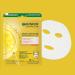 Garnier Beauty Face Mask Brightening and Hydrating Skin Care Hyaluronic Acid + Vitamin C for Dull and Uneven skin 1 Tissue Mask 28g Brightening for Dull Skin - Buy Online on SooperMarket.com