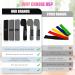 Hurdilen Exercise Loop Bands Resistance Bands Set with 3 Resistance Levels of Workout Bands and Carrying Case and Workout Manual Support for Gym Pilates Yoga Crossfit Muscle Building etc. (Black Grey Light Grey) - Buy Online on SooperMarket.com