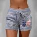 Womens Girls Comfy Summer Shorts | Elastic Waist Sports Athletic Sweat Shorts with Pockets | Y2k Tracksuit Workout Shorts - A-grey Large - Buy Online on SooperMarket.com