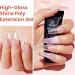 Beetles Poly Nail Extension Gel Starter Kit - 6 Jelly Colors 15ml - Quick Building Hybrid Gel with UV Light - PolyGel Nail Set - Buy Online on SooperMarket.com
