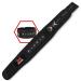 Picsil - lumbar belt for weightlifting ideal for squats cross lifting lunge steps adaptable belt with space for patches 3 colors 5 sizes S black
