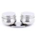 Oil Painting Palette Cup with Lid  Stainless Steel Double Dipper Design  No Leakage  Can Clip on Palette