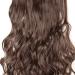24 Curly Clip-In Hair Extensions - Light Brown Synthetic Hairpiece #24 Inch Curly - Buy Online on SooperMarket.com